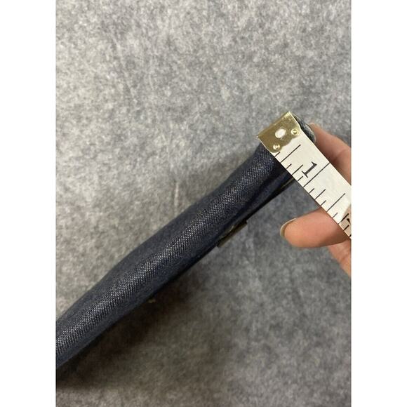 Armani Exchange Purse Womens Blue Denim A/X Clutch / Wallet - Picture 12 of 12